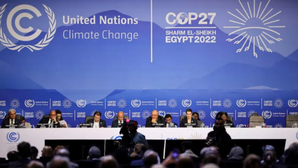 Plenary of the UN Climate Change Conference COP27.