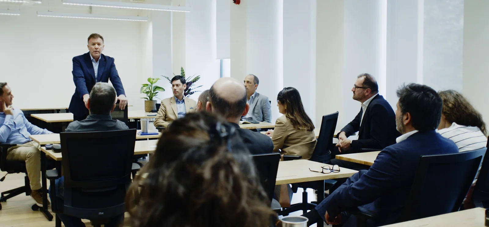 EMFF working session with institutional representatives seated around several tables.