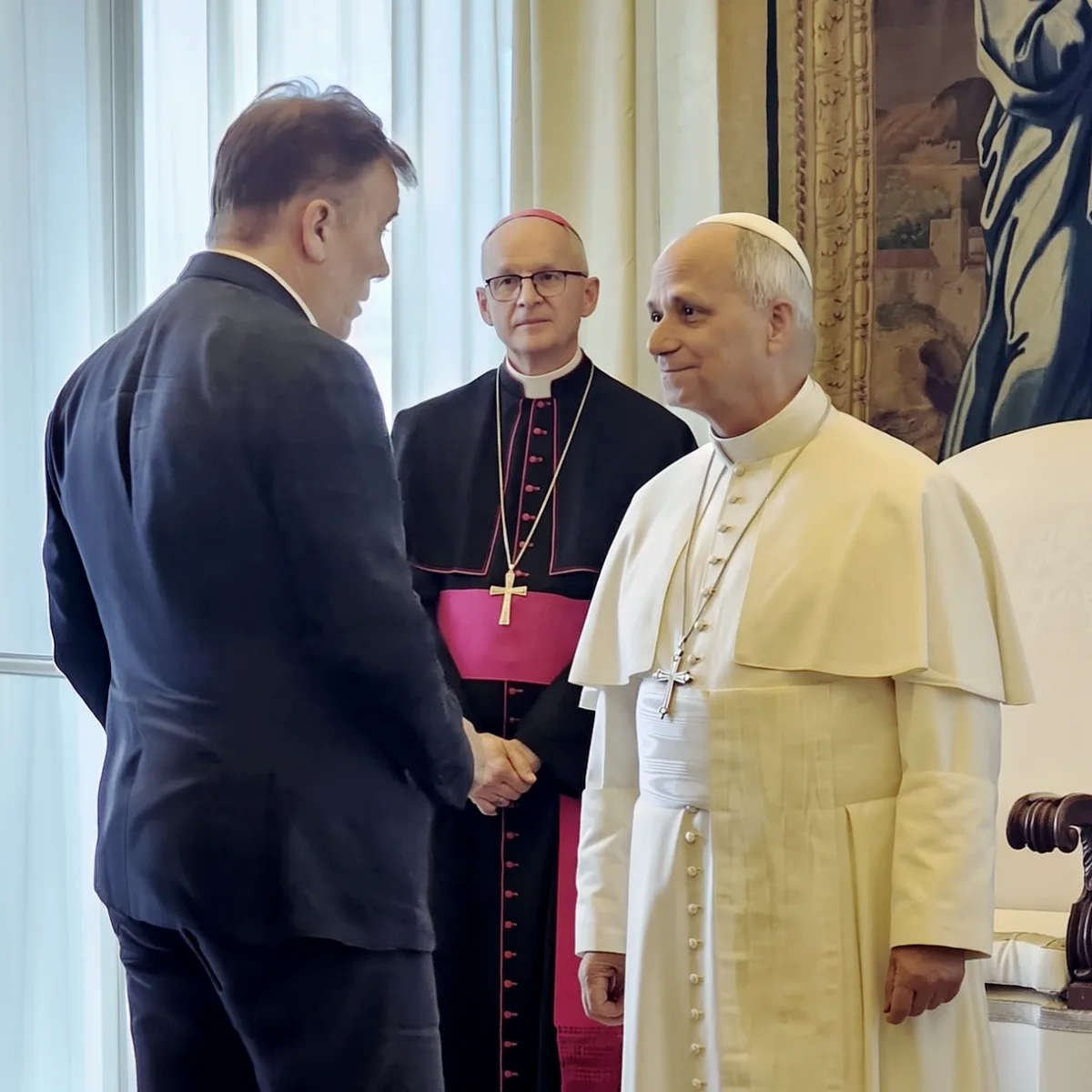 Encuentro con el papa León XIV en el Vaticano.